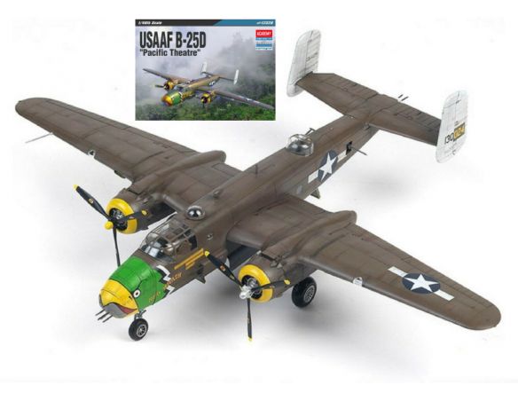 ACADEMY ACD12328 USAAF B-25D PACIFIC THEATRE KIT 1:48 Modellino