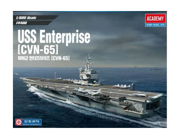 Accademy ACD14400 USS ENTERPRISE CVN-65 KIT 1:600 Modellino