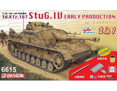 Dragon D6615 STUG IV EARLY PRODUCTION 2 IN 1 KIT 1:35 Modellino