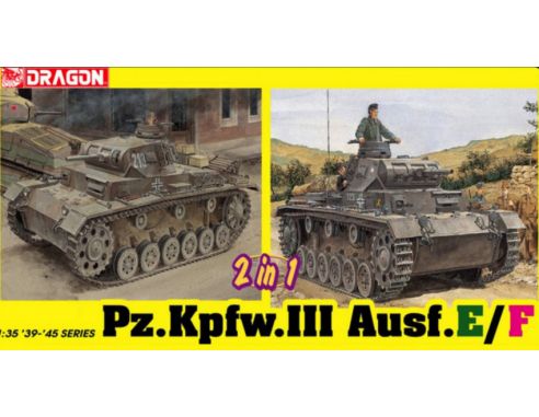 Dragon D6944 PZ.KPFW.III AUSF.E/F SMART KIT 1:35 Modellino