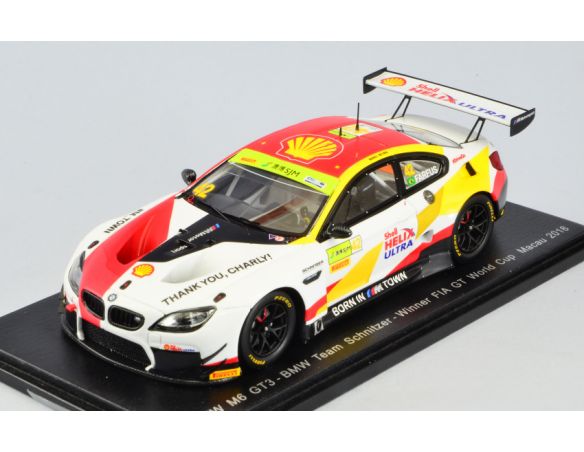 Spark Model S43MC18 BMW M6 GT3 N.42 WINNER FIA GT WORLD CUP MACAU 2018 A.FARFUS 1:43 Modellino