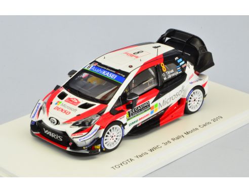 Spark Model S5978 TOYOTA YARIS N.8 3rd MONTE CARLO 2019 O.TANAK-JARVEOJA 1:43 Modellino