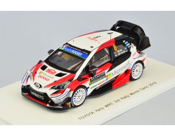 Spark Model S5978 TOYOTA YARIS N.8 3rd MONTE CARLO 2019 O.TANAK-JARVEOJA 1:43 Modellino