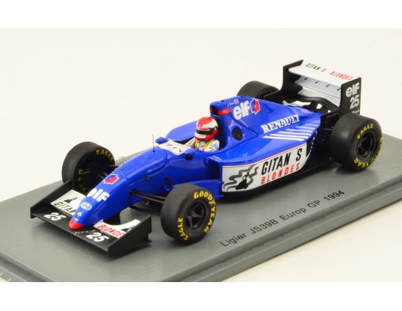 Spark Model S7404 LIGIER JS39B JOHNNY HERBERT 1994 N.25 8th EUROPEAN GP 1:43 Modellino