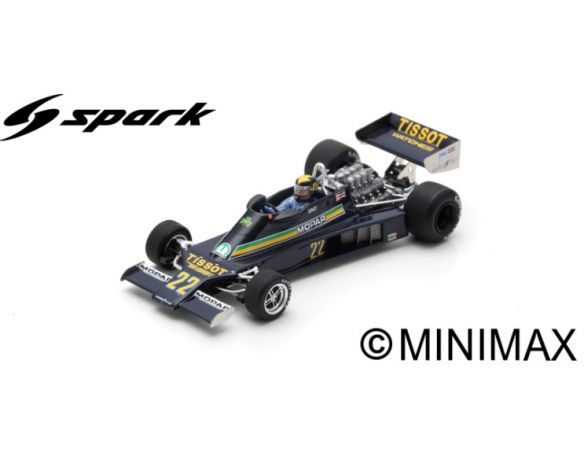 Spark Model S5303 ENSIGN N177 DEREK DALY 1978 N.22 DNF BRITISH GP 1:43 Modellino