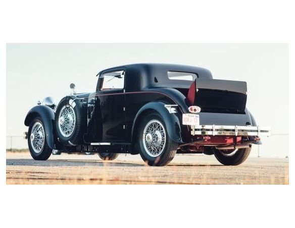Matrix MX41804-052 STUTZ MODEL M SUPERCHARDER LANCEFIELD COUPE OPEN TRUNK 1930 BLACK 1:43 Modellino