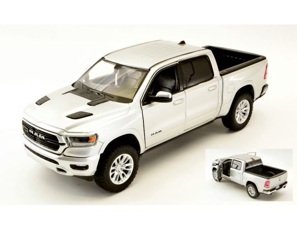 Motormax MTM79357S DODGE RAM 1500 2019 SILVER 1:24 Modellino