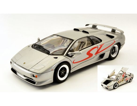 Welly WE19849S LAMBORGHINI DIABLO SV SILVER 1:18 Modellino