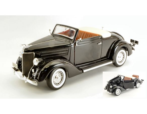 Welly WE19867BK FORD DE LUXE CONVERTIBLE BLACK 1:18 Modellino