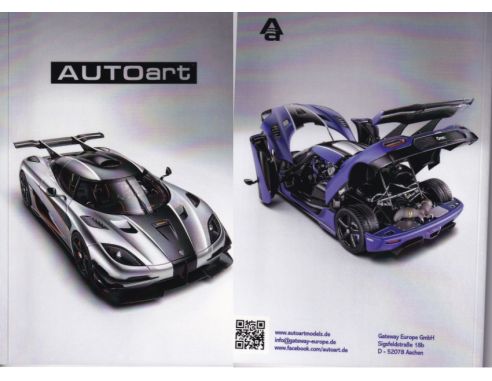 Auto Art / Gateway AACAT2019-1 CATALOGO AUTO ART 2019 SPECIAL PHOTO PAG.67 Modellino