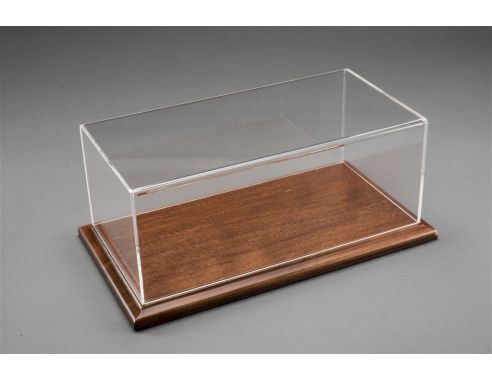 Atlantic ATL10061 MOLSHEIM DISPLAY CASE W/MOGAN COLOR WOOD BASE 1:12 Modellino