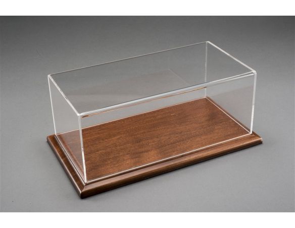 Atlantic ATL10061 MOLSHEIM DISPLAY CASE W/MOGAN COLOR WOOD BASE 1:12 Modellino