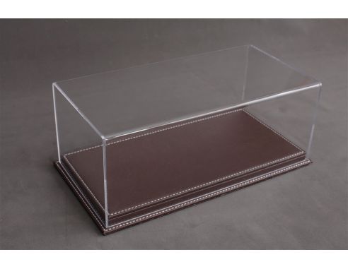 Atlantic ATL10103 MULHOUSE DISPLAY CASE W/DARK BROWN LEATHER BASE 1:12 Modellino