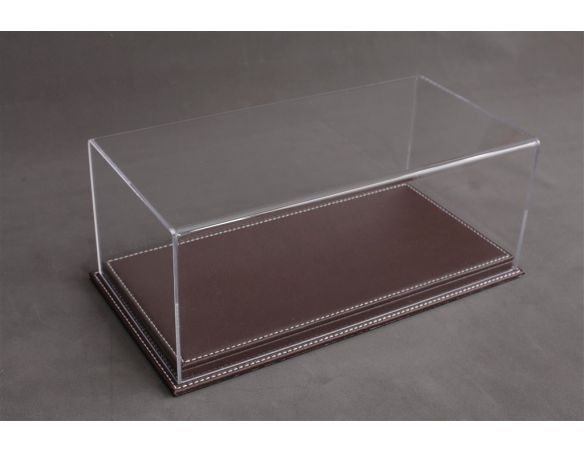 Atlantic ATL10103 MULHOUSE DISPLAY CASE W/DARK BROWN LEATHER BASE 1:12 Modellino