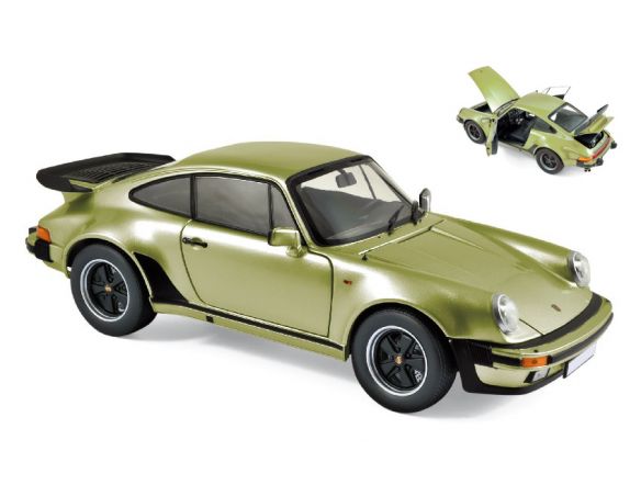 Norev NV187577 PORSCHE 911 TURBO 1978 SILVERGREEN METALLIC 1:18 Modellino