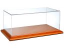 ATLANTIC-CASE ATL10048 MOLSHEIM DISPLAY CASE WITH CHERRY COLOR WOOD BASE mm 325x165x125 1:18 Modellino