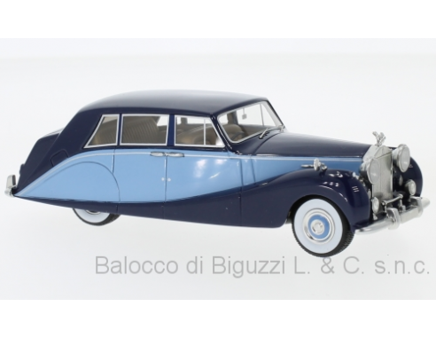 Neo Scale Models NEO47141 ROLLS ROYCE SILVER WRAITH HOOPER EMPRESS LINE 1956 DARK/LIGHT BLUE 1:43 Modellino