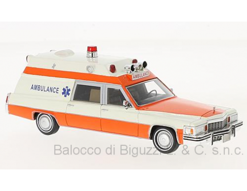 Neo Scale Models NEO47240 CADILLAC SUPERIOR 1977 AMBULANCE 1:43 Modellino