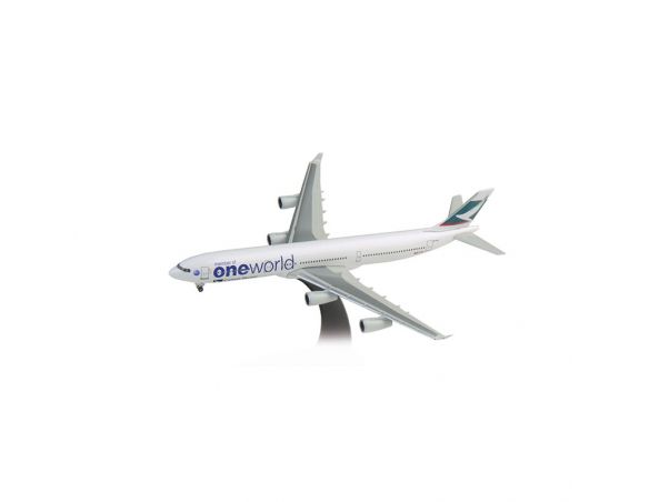 Herpa 504768 Cathay Pacific Airbus A340-300 "One World" 1:500