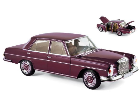 Norev NV183431 MERCEDES 280 SE 1968 DARK RED 1:18 Modellino