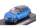 Norev NV472831 PEUGEOT e-208 GT 2019 BLUE 1:43 Modellino