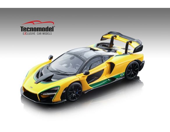 Tecnomodel TMD43EX09B MC LAREN SENNA 2018 BRAZIL COLOUR VERSION LIM.PCS 99 1:43 Modellino