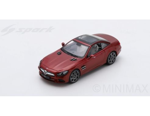 Spark Model S8183 MERCEDES SL 2017 DESIGNO CARDINAL RED 1:43 Modellino