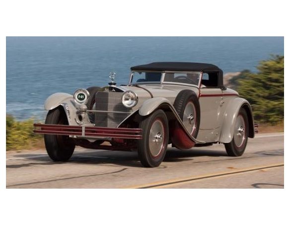Matrix MX41302-182 MERCEDES 680S TORPEDO ROADSTER SAOUTCHIK CLOSED 1928 GREY 1:43 Modellino