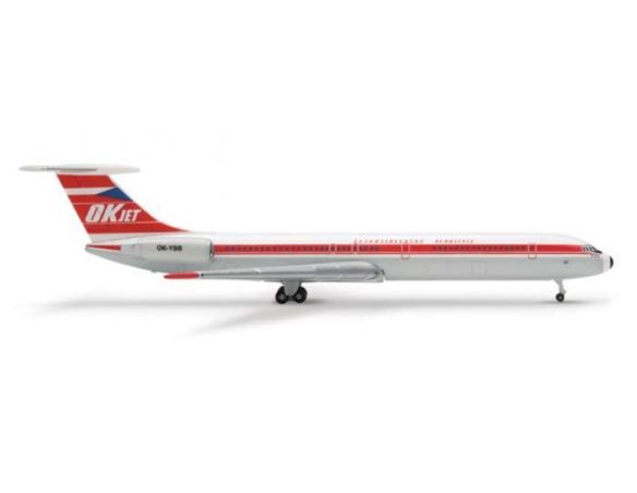 Herpa 515146 CSA Czech Airlines Ilyushin IL-62 1:500 Aereo Modellino
