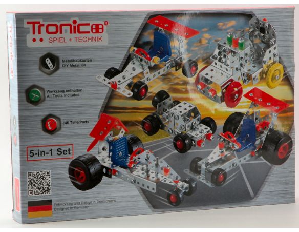 TRONICO TRON10270A SET AUTO PCS 246 DIMENSIONI DA 10x7x5 cm A 18x13x9,7 cm Modellino