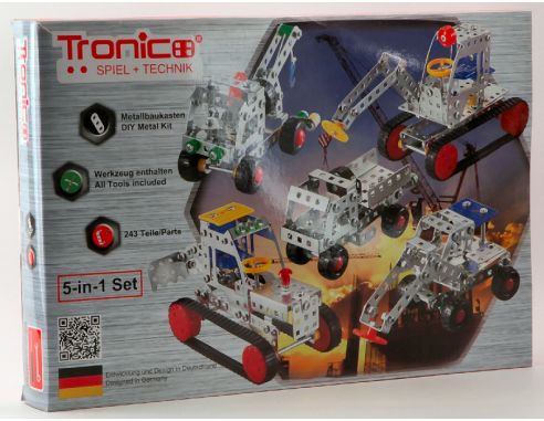 TRONICO TRON10270B SET MEZZI INDUSTR.PCS 243 DIMENSIONI DA 12,5x5x6,5 cm A 19x9,2x13 cm Modellino