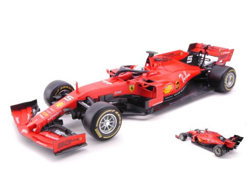 BBURAGO BU16807V FERRARI SF90 SEBASTIAN VETTEL 2019 N.5 1:18 Modellino