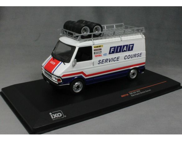 Ixo model RAC273X FIAT 242 1979 FIAT FRANCE RACE SERVICE ROOF RACK 1:43 Modellino