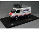 Ixo model RAC273X FIAT 242 1979 FIAT FRANCE RACE SERVICE ROOF RACK 1:43 Modellino