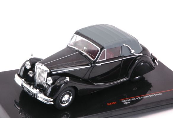 Ixo model CLC287 JAGUAR MK V 3.5 LITRE DHC CABRIO BLACK 1950 1:43 Modellino