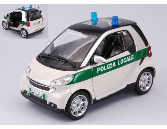 New Ray NY71453 SMART FORTWO POLIZIA LOCALE 1:24 Modellino