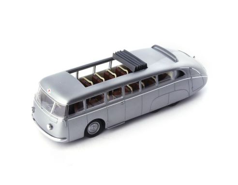 Autocult ATC10005 SKODA 532 AUTOBAHNBUS 1938 MET.SILVER 1:43 Modellino