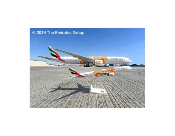 Herpa HP612357 BOEING 777-300ER EMIRATES EXPO 2020 OPPORTUNITY LIVERY 1:200 Modellino