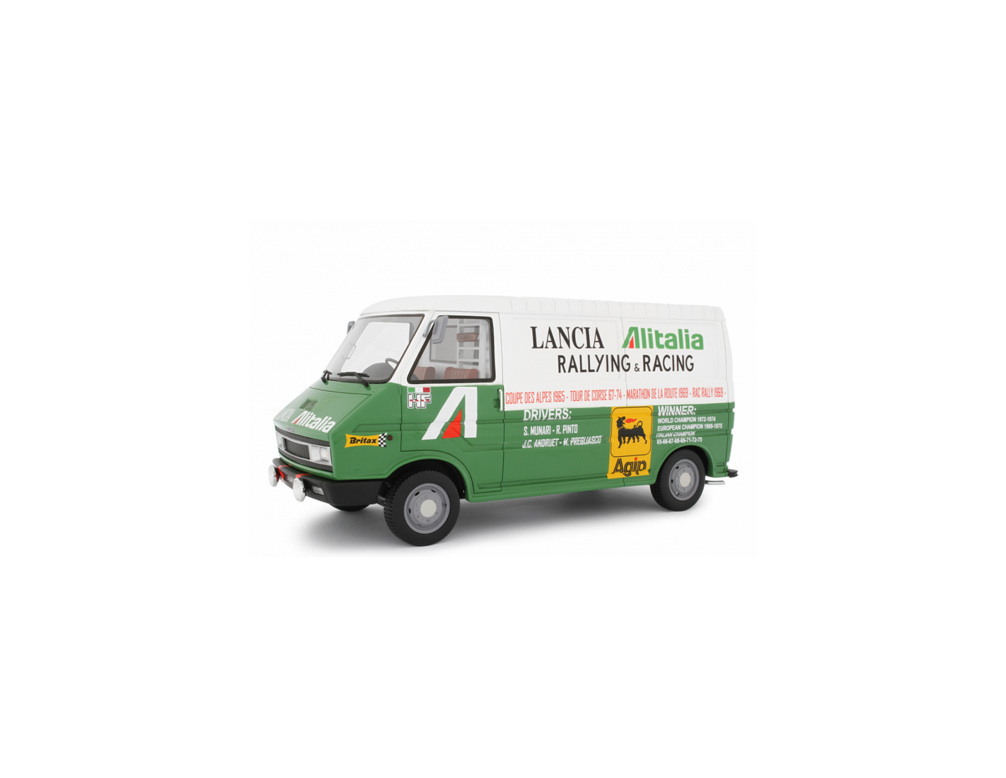 Fiat 242 Assistance 1974 Avec Remorque Et Lancia Stratos - Collection Ixo Altaya 1/18