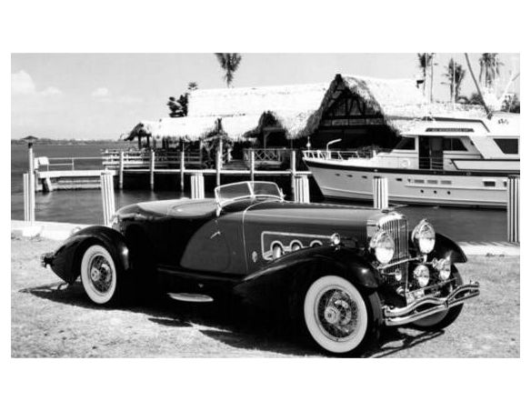 MATRIX SCALE MODELS MX50406-032 DUESEMBERG J SWB FRENCH TRUE SPEEDSTER BY FIGONI 1931 BLACK/BLUE 1:43 Modellino