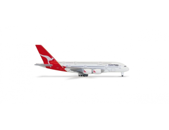 Herpa 570305 Qantas Airbus A380-800 1:1000 Aereo Modellino