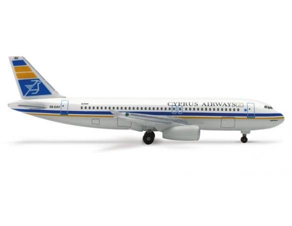Herpa 512671 Cyprus Airways Airbus A320-200 1:500 Aereo Modellino