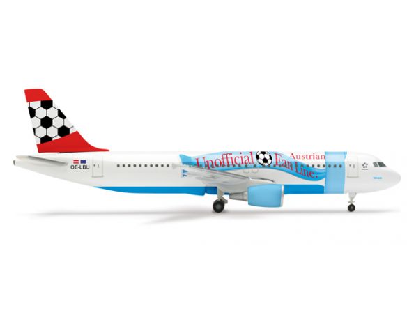 Herpa 507936 Austrian Airlines Airbus A320 "EM 2008" 1:500 Aereo Modellino