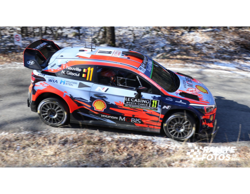 Ixo model RAM700 HYUNDAI i20 WRC N.11 2nd RALLY MONTE CARLO 2019 NEUVILLE-GILSOUL 1:43 Modellino