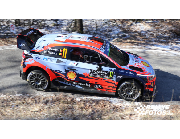 Ixo model RAM700 HYUNDAI i20 WRC N.11 2nd RALLY MONTE CARLO 2019 NEUVILLE-GILSOUL 1:43 Modellino