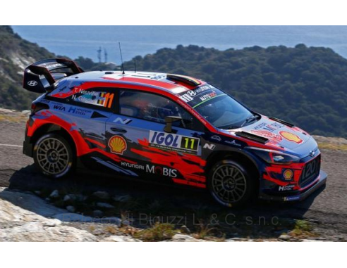 Ixo model RAM711 HYUNDAI i20 WRC N.11 4th RALLY CORSICA 2019 NEUVILLE-GILSOUL 1:43 Modellino