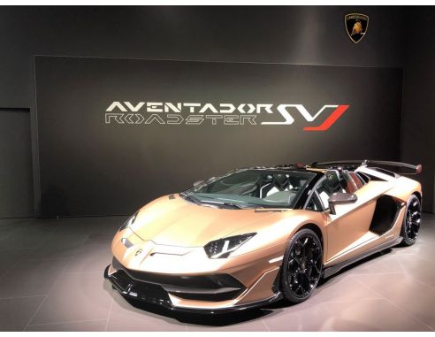 Looksmart LS501A LAMBORGHINI AVENTADOR SVJ ROADSTER ZENAS GOLD 1:43 Modellino