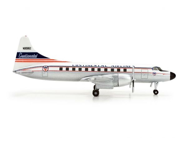 Herpa 517843 - Continental Airlines Convair CV-440 1:500 Aereo Modellino