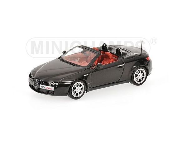 Minichamps PM400120651 A.ROMEO SPIDER 2007 BLACK 1:43 Auto Stradali