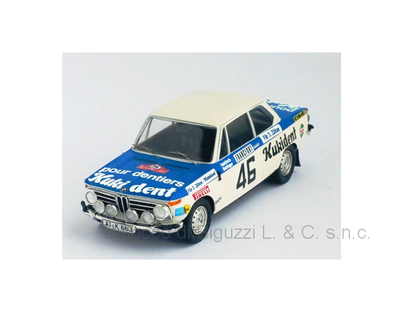 Trofeu TFRRFR07 BMW 2002 TI N.46 KUKIDENT RALLY MONTE CARLO 1973 HAINB.-BIEB.1:43  1:43 Modellino